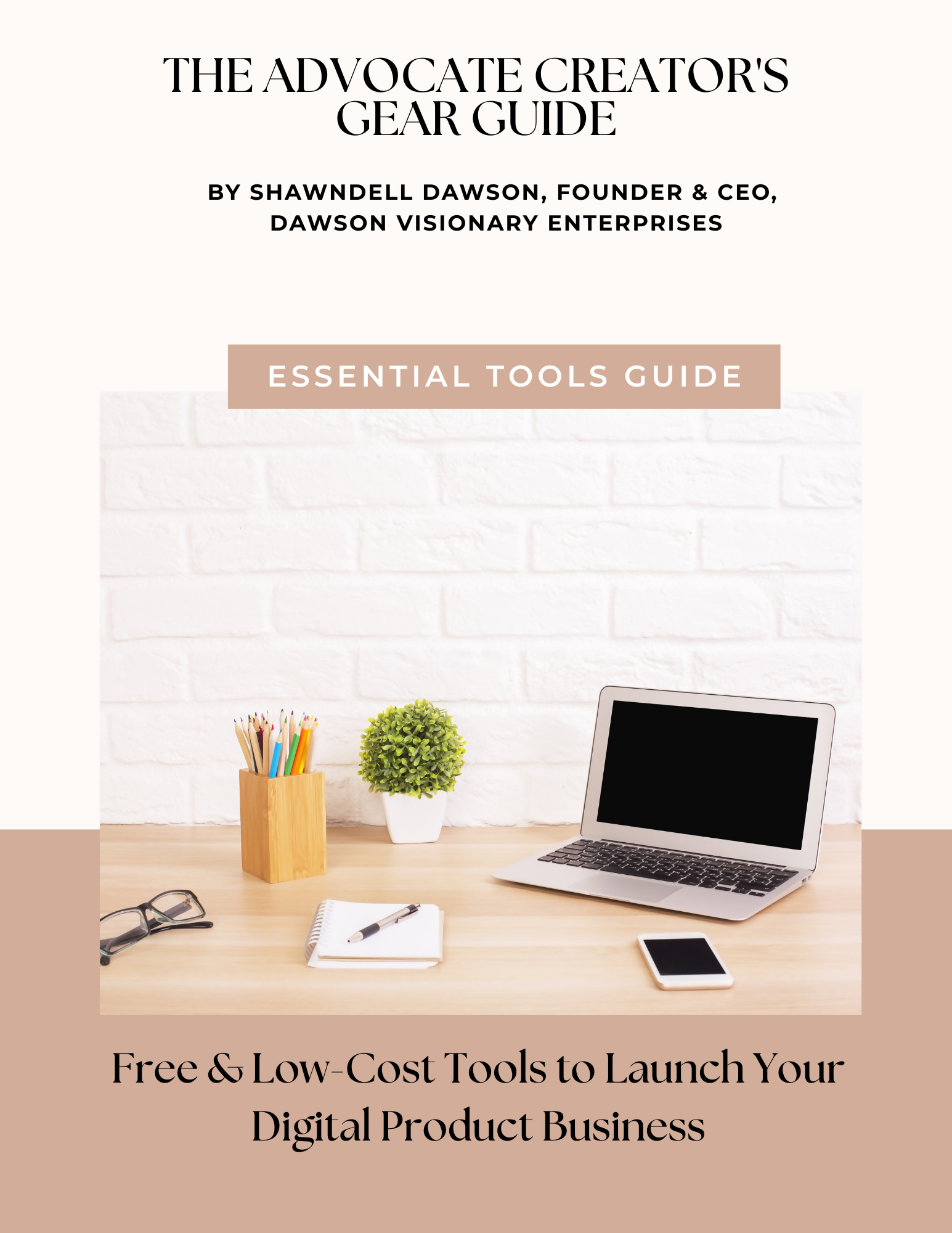 Advocate Creators Gear Guide DVE Google Docs Cover Page