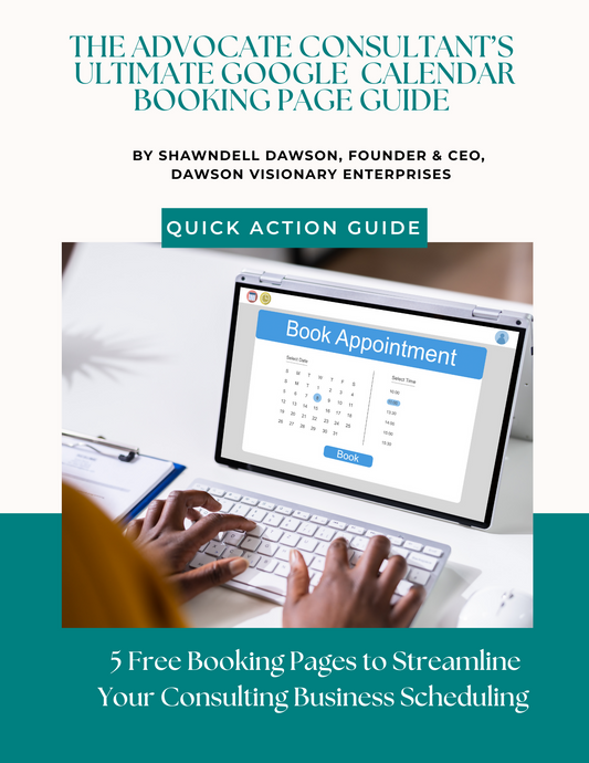 5 Google Booking Pages Guide Google Doc Cover